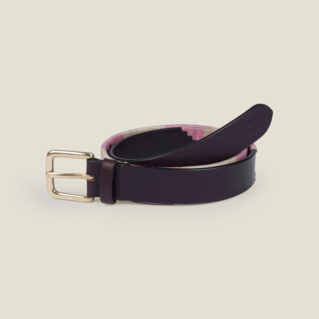 Handmade  Argentine Gaucho Style Polo Belt: Oiled Leather, Vegetable Tanned