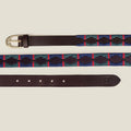 Handmade  Argentine Gaucho Style Polo Belt: Full Grain Leather, Vegetable Tanned, Stirrup Buckle