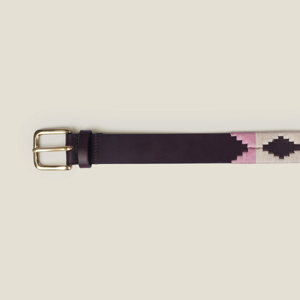 Handmade  Argentine Gaucho Style Polo Belt: Oiled Leather, Vegetable Tanned