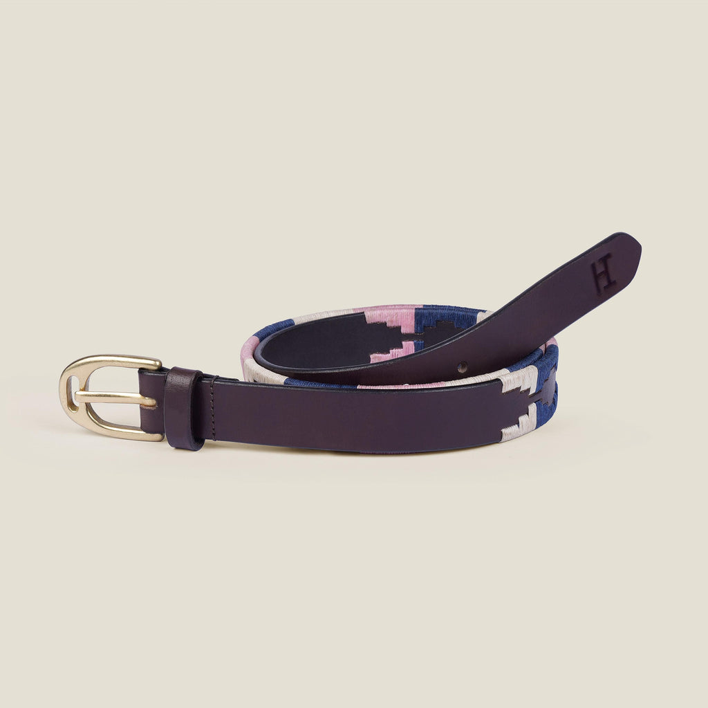 Handmade Argentine Gaucho Style Polo Belt: Full Grain Leather, Vegetable Tanned, Stirrup Buckle