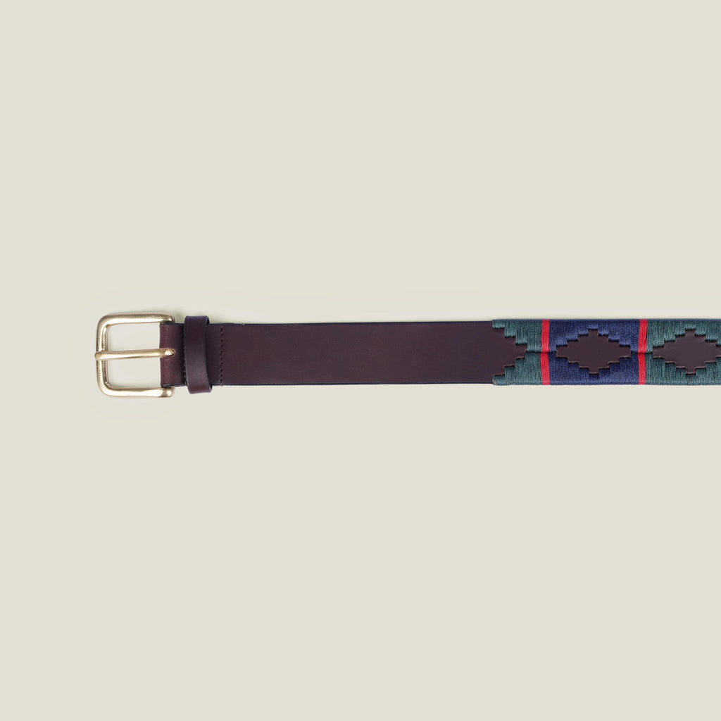 Handmade  Argentine Gaucho Style Polo Belt: Oiled, Vegetable Tanned
