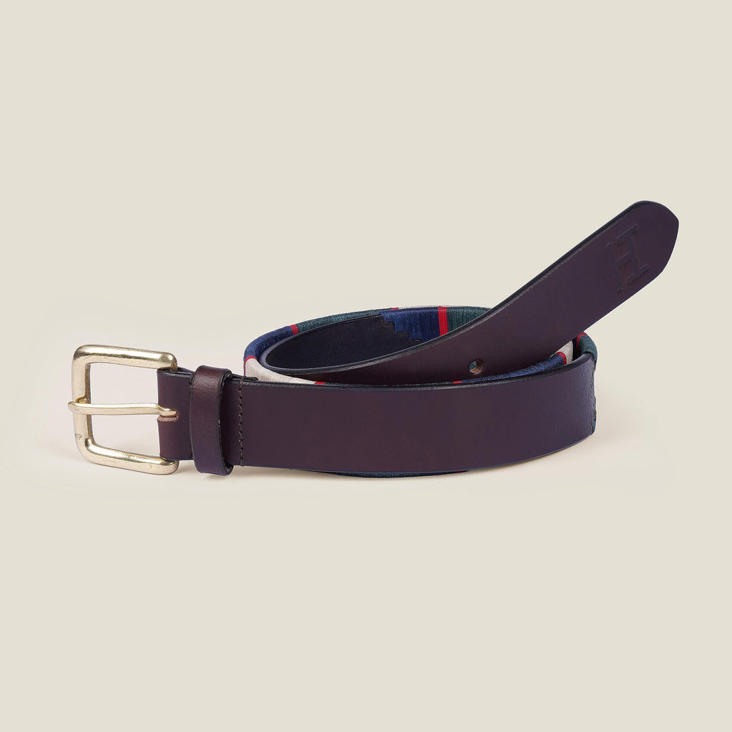 Handmade Argentine Gaucho Style Polo Belt: Oiled Leather, Vegetable Tanned