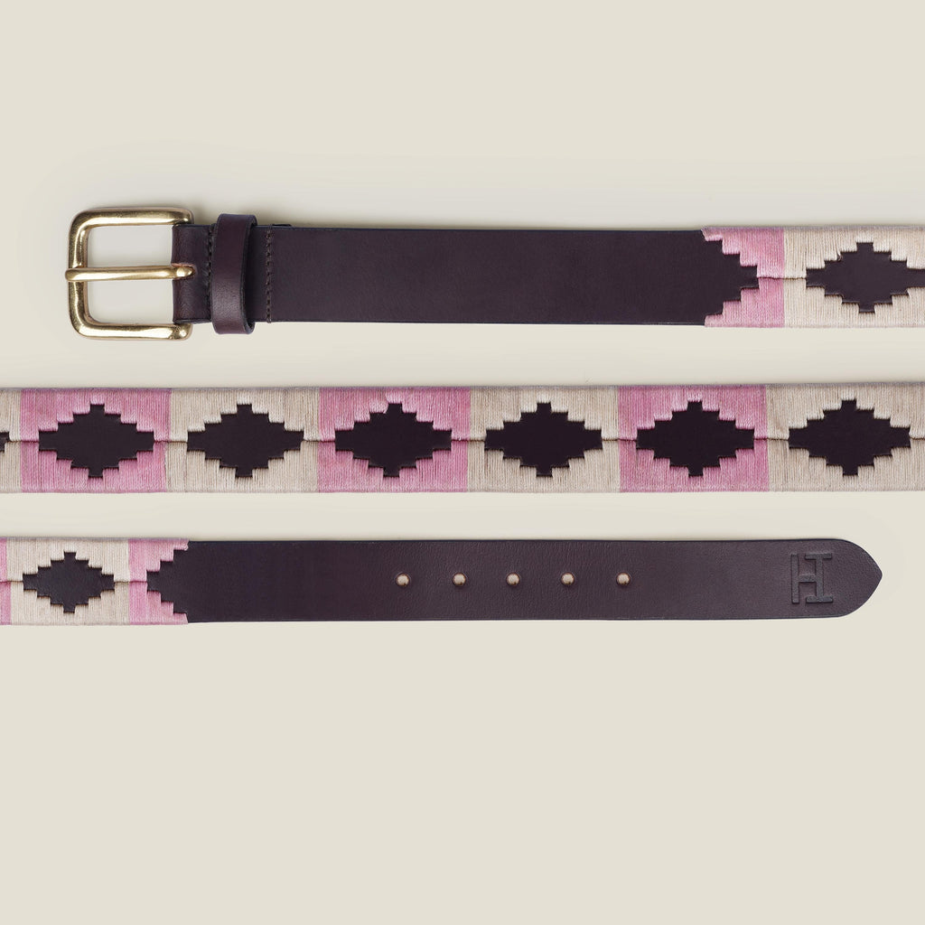 Handmade  Argentine Gaucho Style Polo Belt: Oiled Leather, Vegetable Tanned